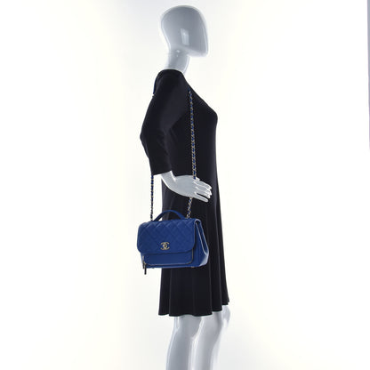 Chanel Caviar Quilted Medium Business Affinity Flap Dark Blue 2 of 11