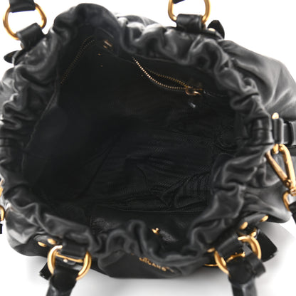 Prada Soft Calf Shopping Bag Black 5 of 13