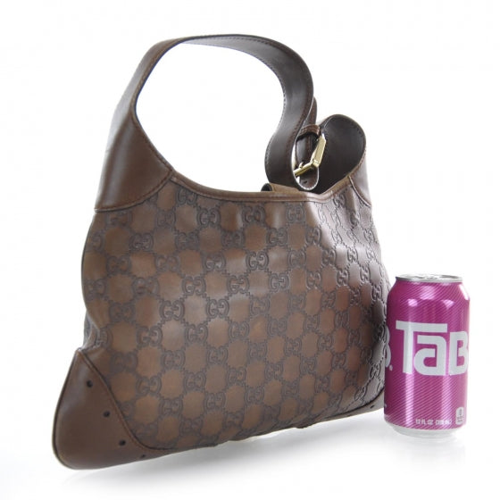 Guccissima Punch Hobo Brown