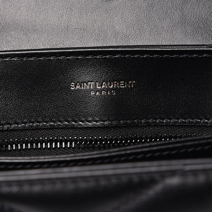 Saint Laurent Calfskin Y Quilted Monogram Toy Loulou Crossbody Bag Black 7 of 11