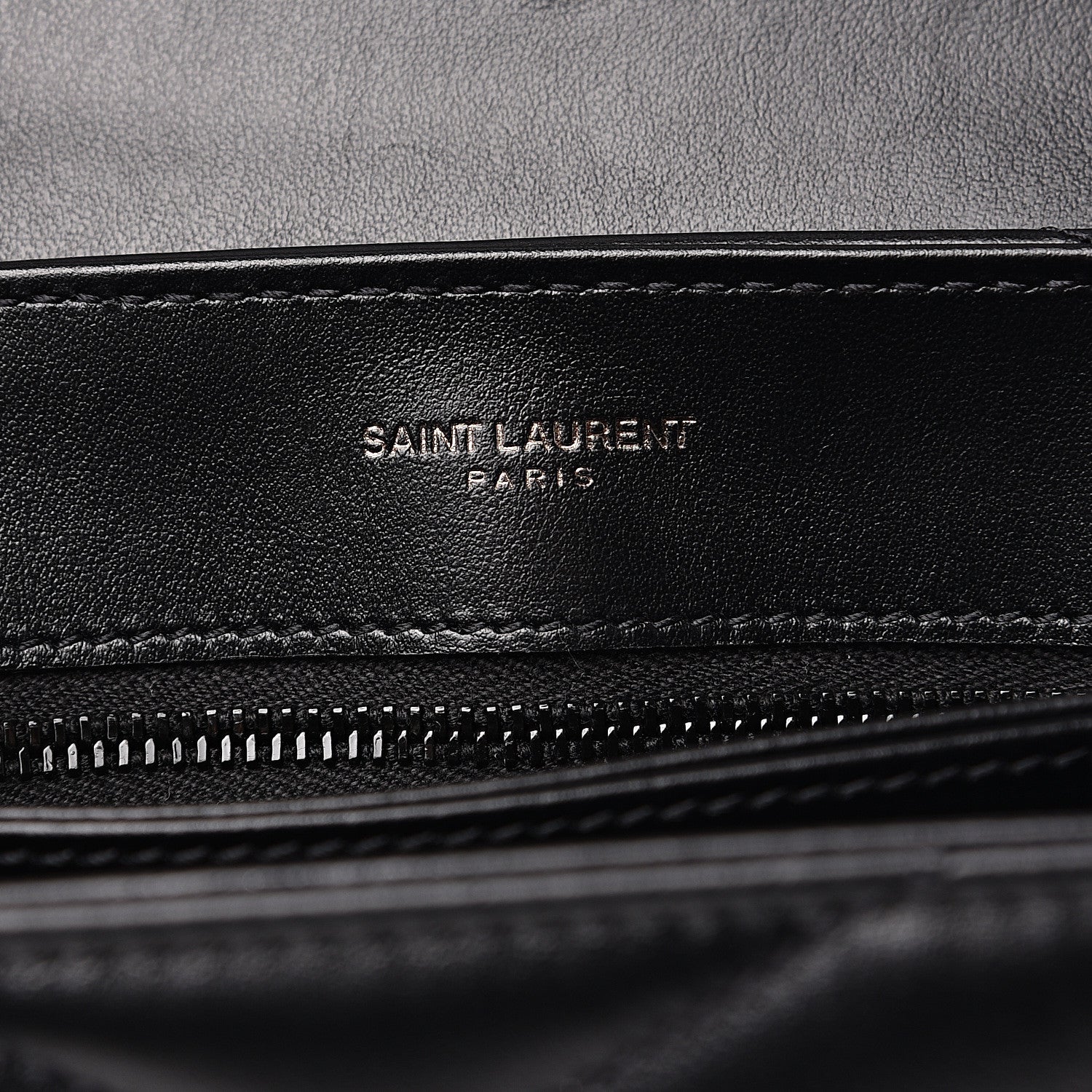 Saint Laurent Calfskin Y Quilted Monogram Toy Loulou Crossbody Bag Black 7 of 11
