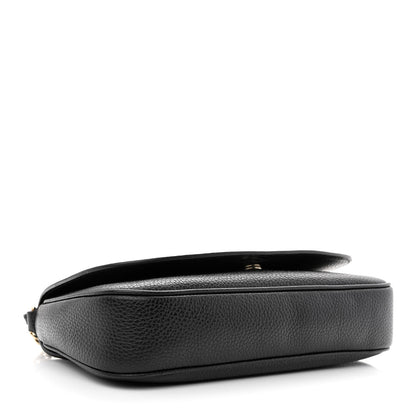 Gucci Pebbled Calfskin Medium Soho Flap Crossbody Black 4 of 11