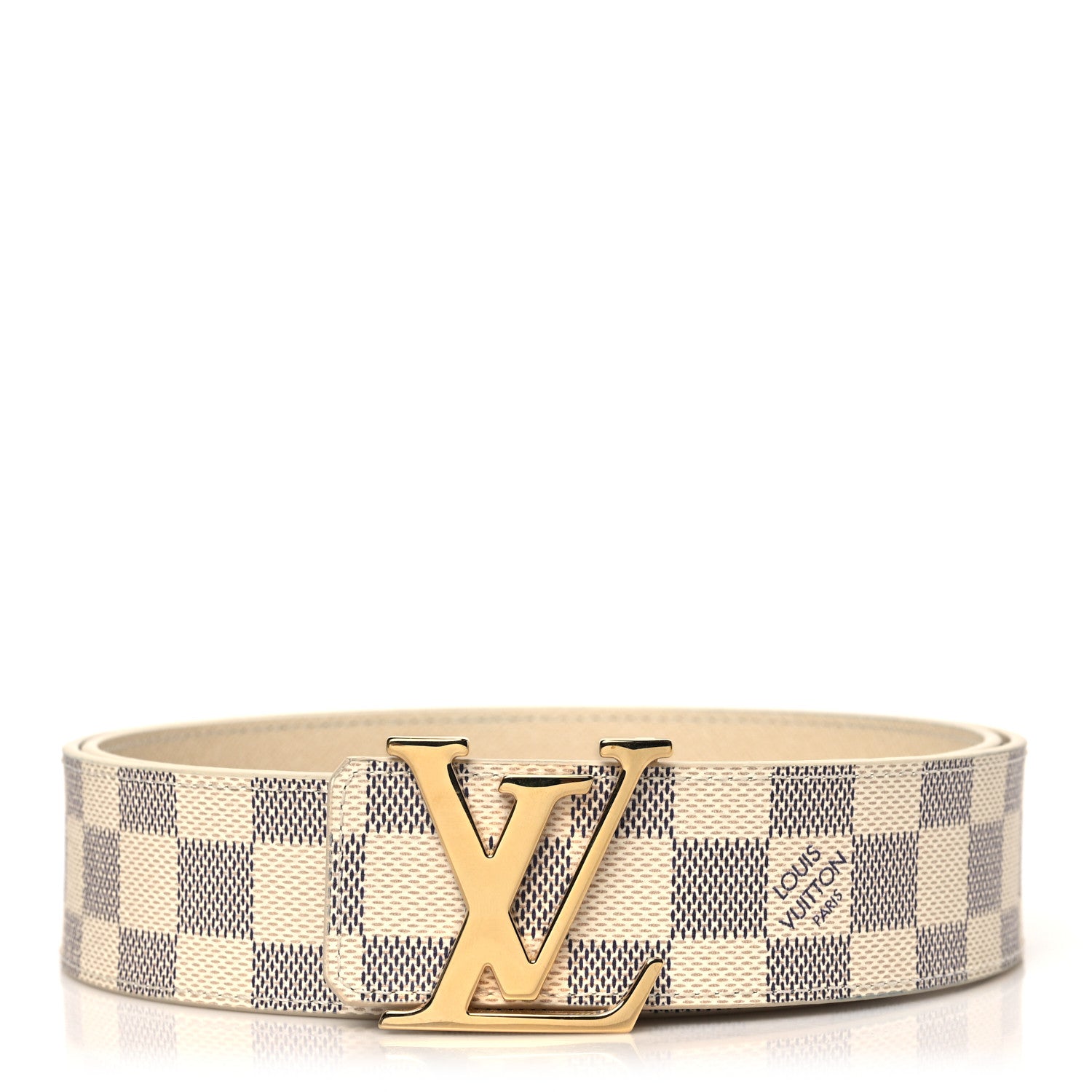 Louis Vuitton Damier Azur LV Initiales Belt 100 40 1 of 5