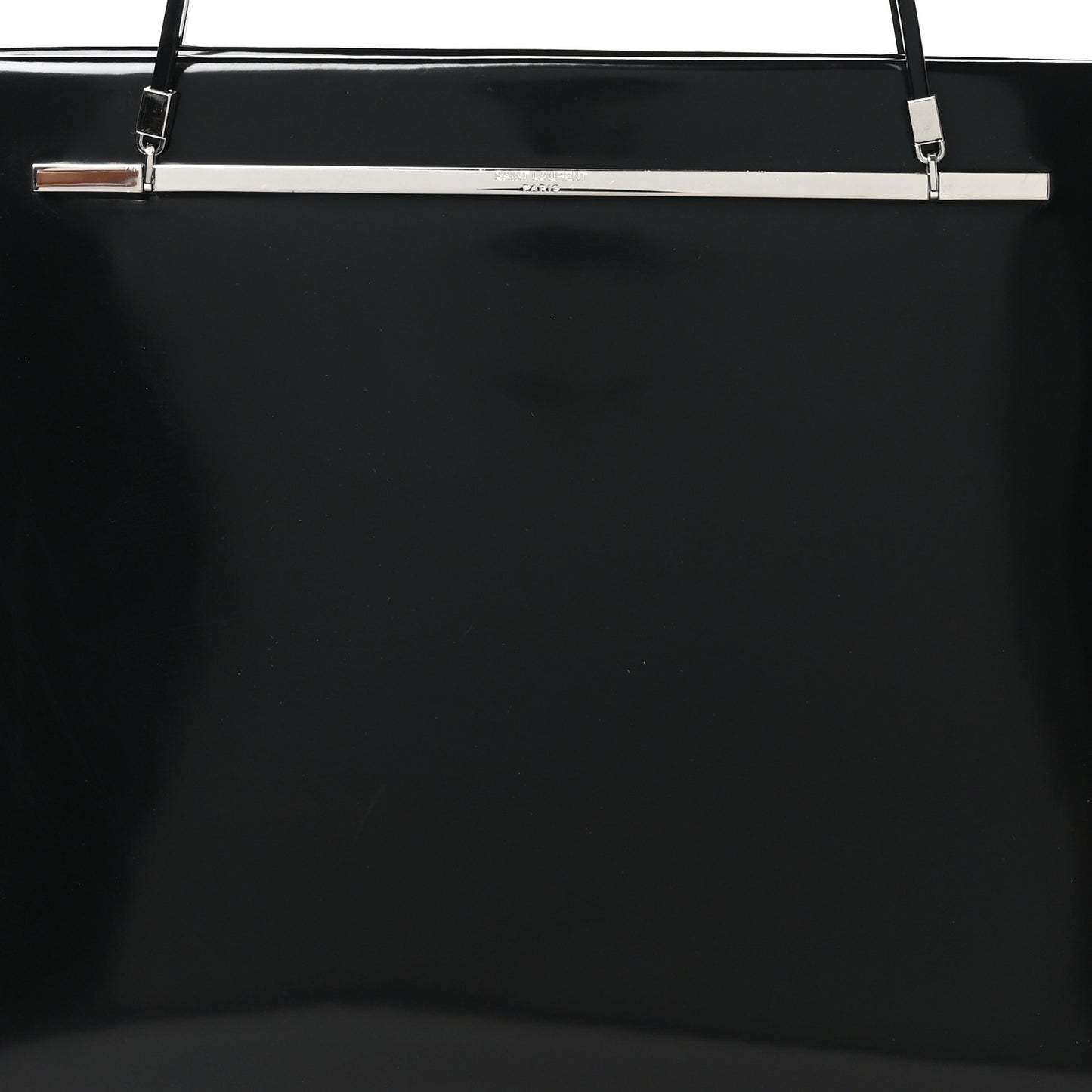 Patent Calfskin Suzanne Shopping Tote Black