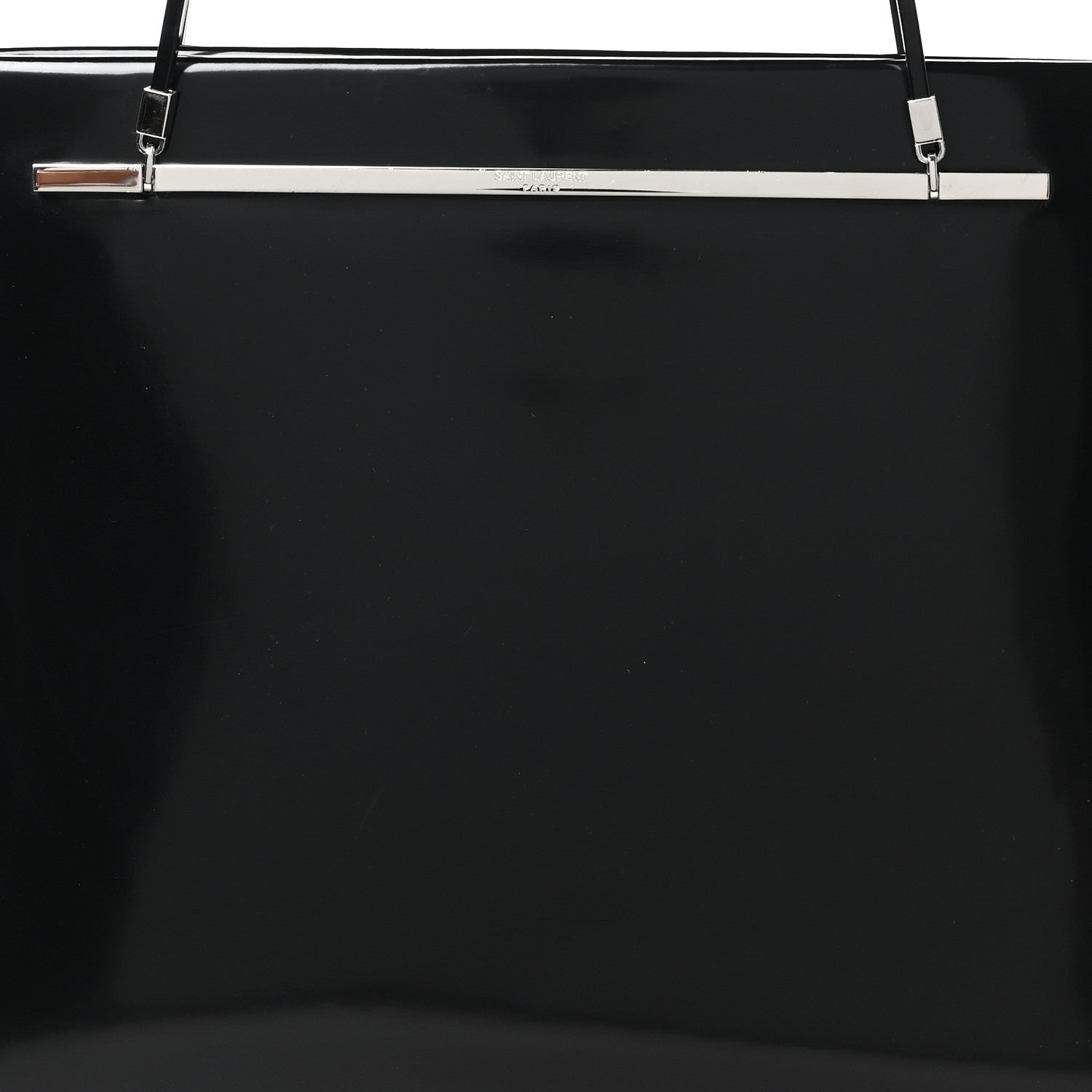 Saint Laurent Patent Calfskin Suzanne Shopping Tote Black 14 of 17