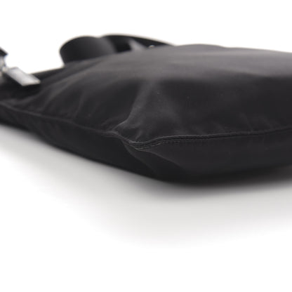 Prada Nylon Flat Messenger Bag Black 7 of 9