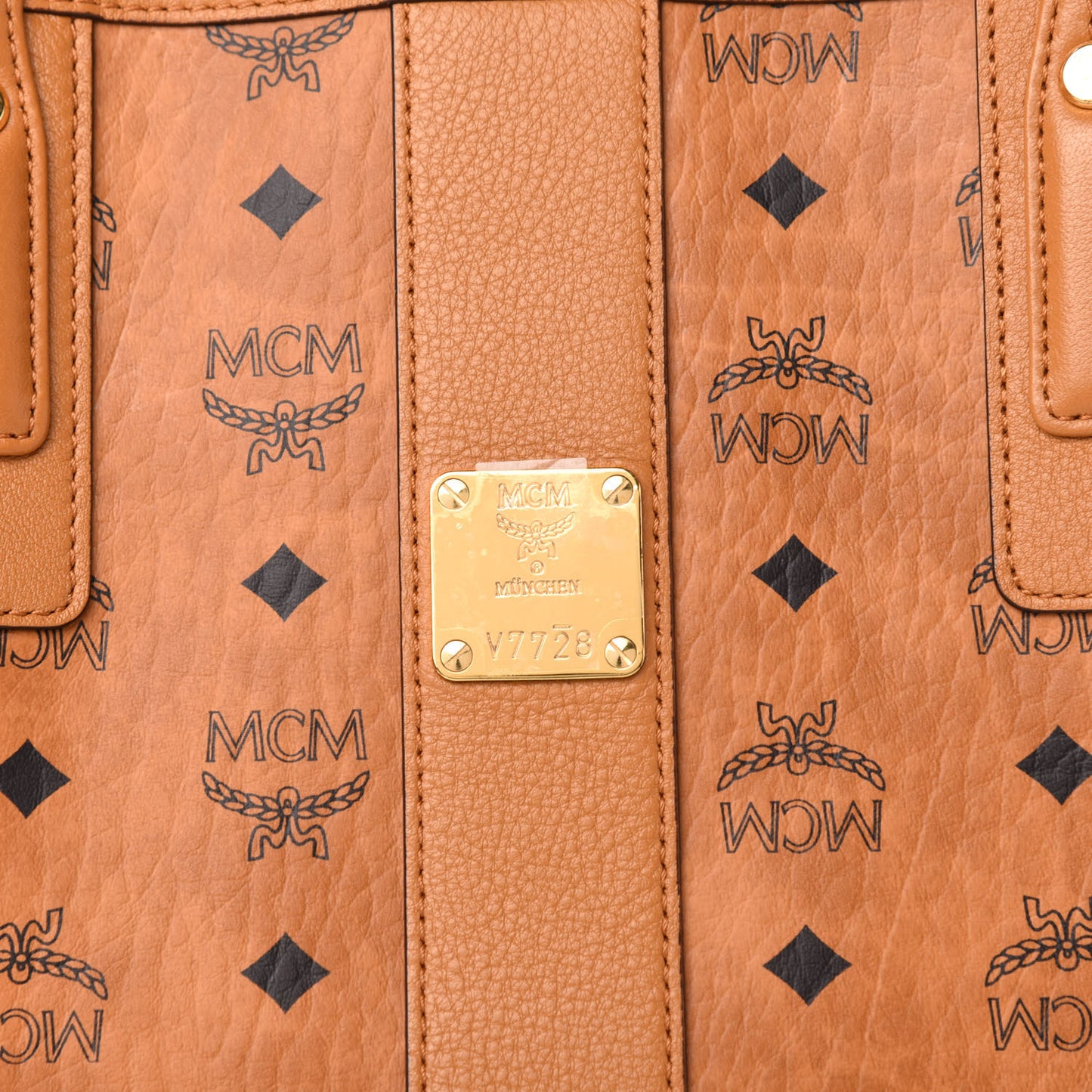 Visetos Medium Liz Reversible Shopper Tote Cognac
