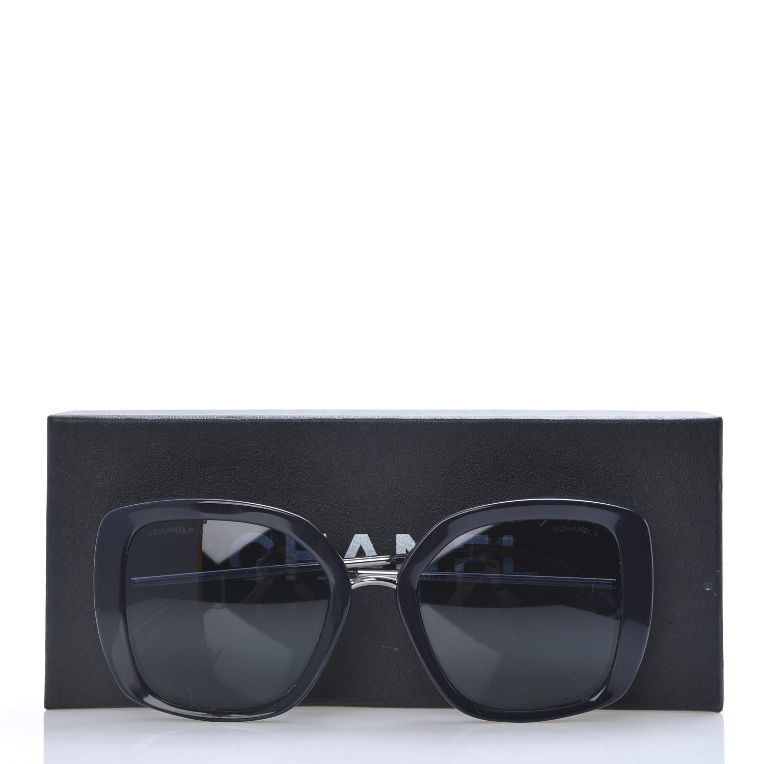 Chanel Acetate Sunglasses 5401-A Black Blue 8 of 8