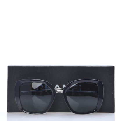 Chanel Acetate Sunglasses 5401-A Black Blue 8 of 8