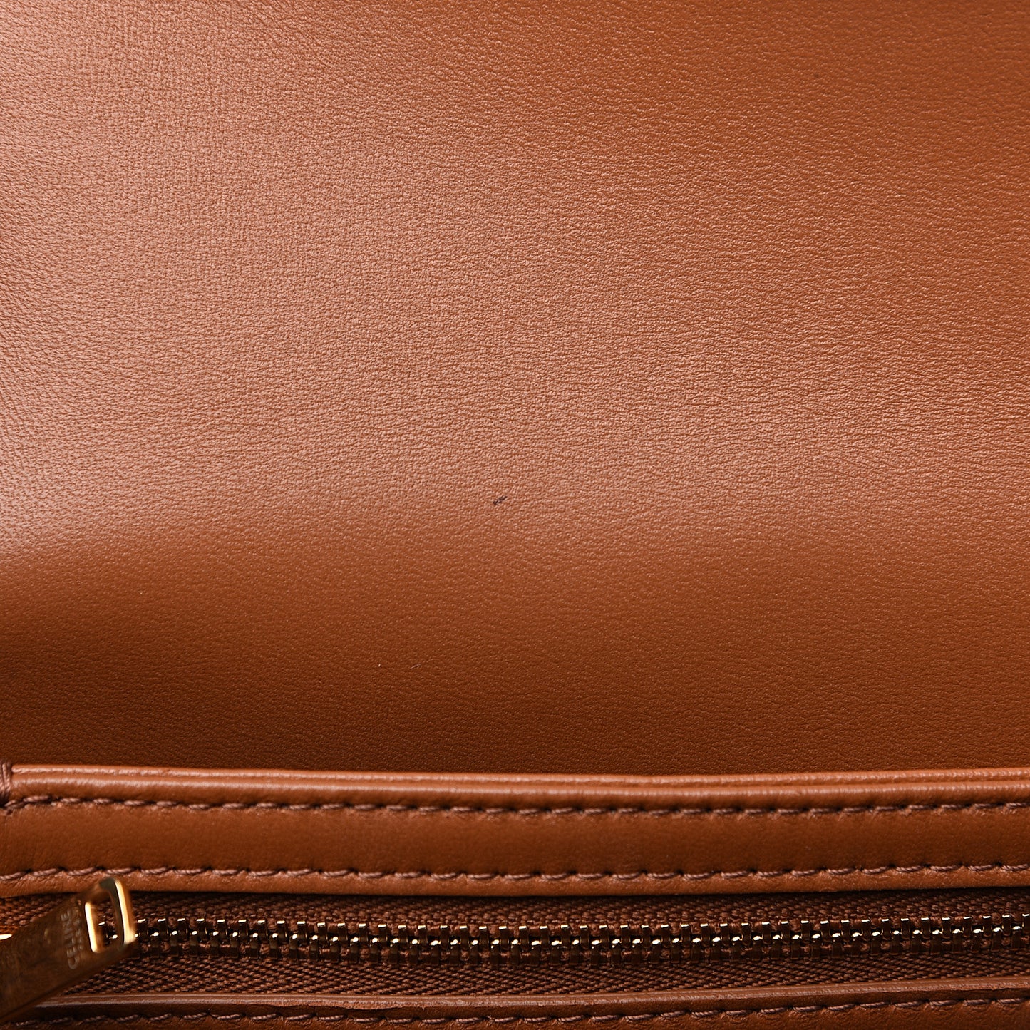 Calfskin Triomphe Canvas Teen Triomphe Bag Tan