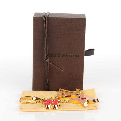 Louis Vuitton Fleur De Monogram Bag Charm Pink 6 of 6