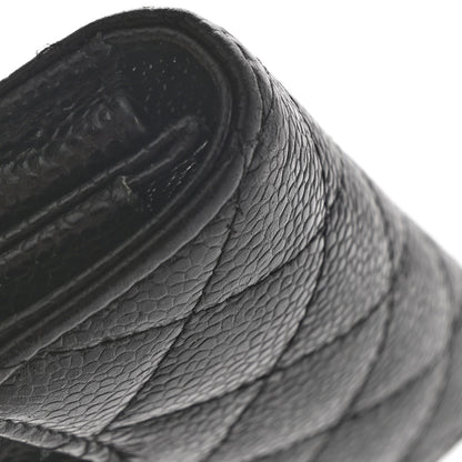 Chanel Caviar Quilted Flap Card Holder Black 10 of 11