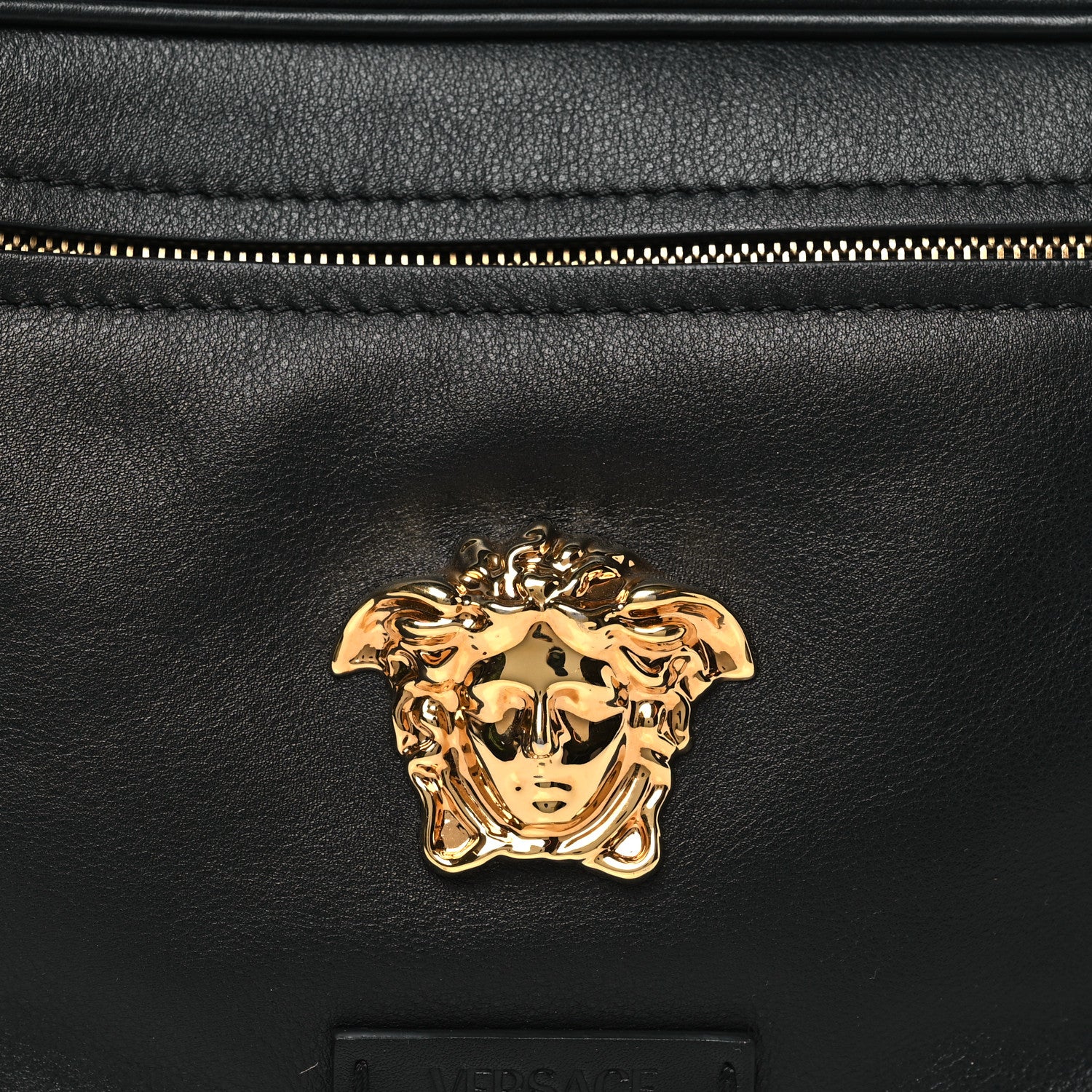 Versace Calfskin Medusa Belt Bag Black 7 of 9