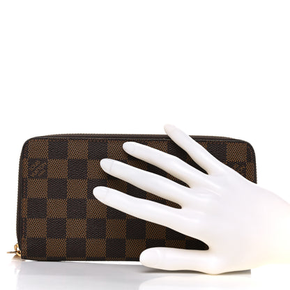 Louis Vuitton Damier Ebene Zippy Wallet 2 of 12