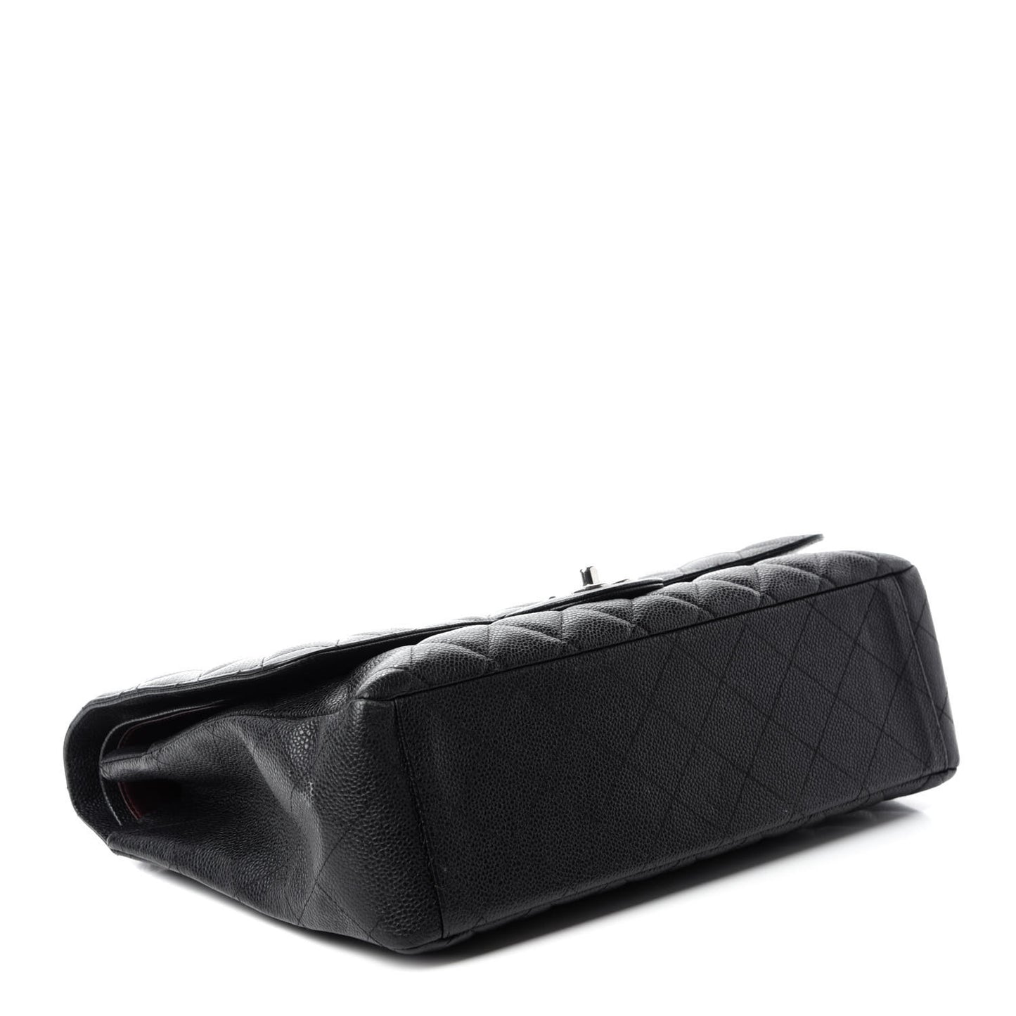 Caviar Quilted Maxi Double Flap Black