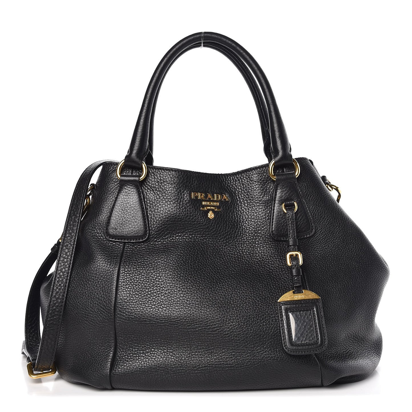 Vitello Daino Tote Black