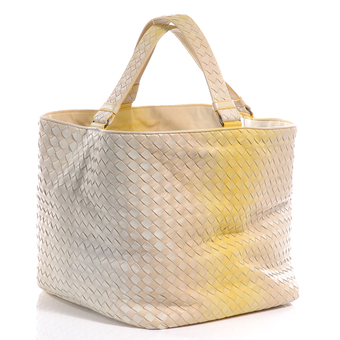 Nappa Intrecciato Nuance Bucket Ombre Tote Yellow