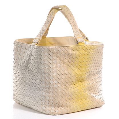 Bottega Veneta Nappa Intrecciato Nuance Bucket Ombre Tote Yellow 3 of 8
