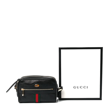 Gucci Calfskin Web Mini Ophidia Shoulder Bag Black 12 of 12