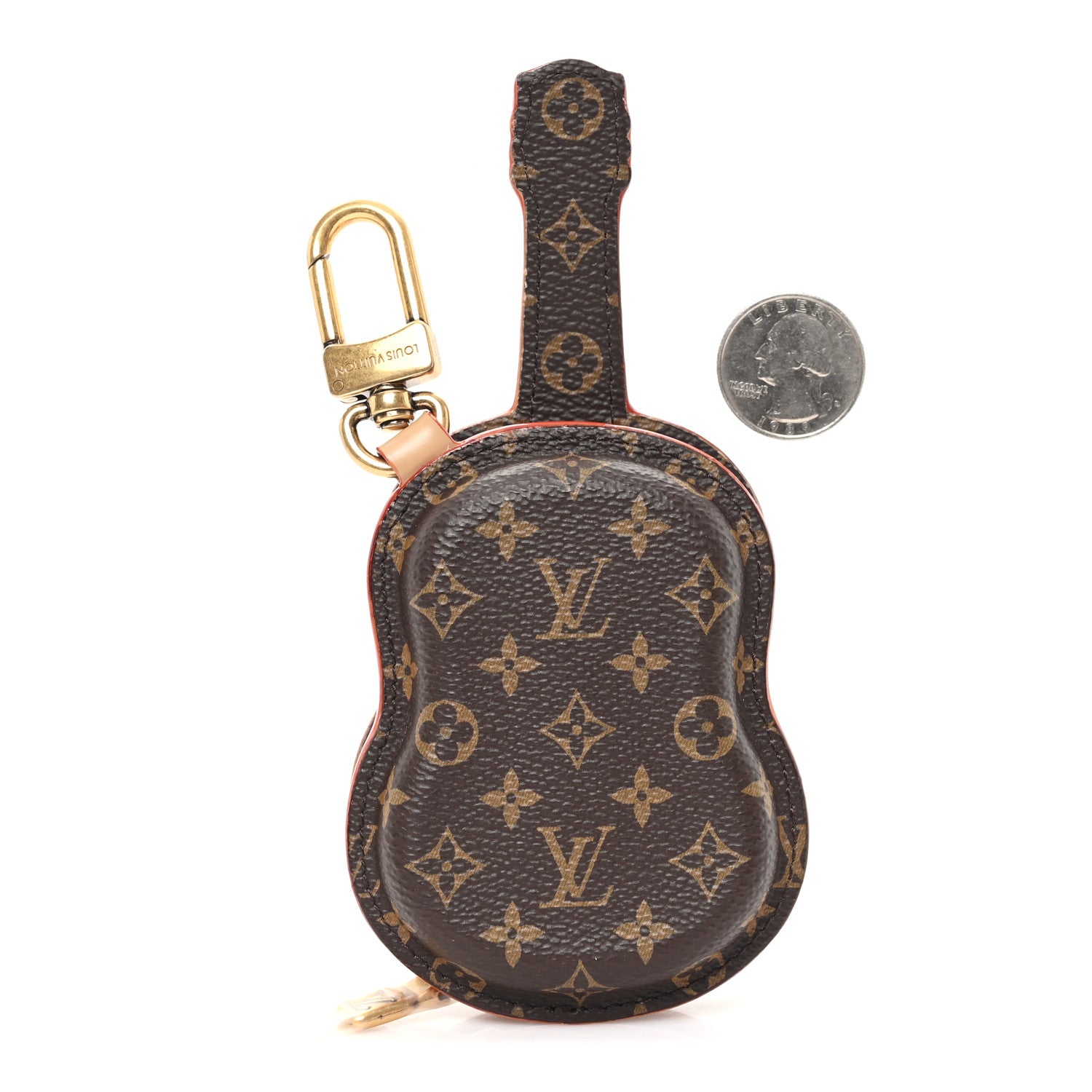 Louis Vuitton Monogram Calfskin Guitar Pouch Charm Bag Charm 2 of 6