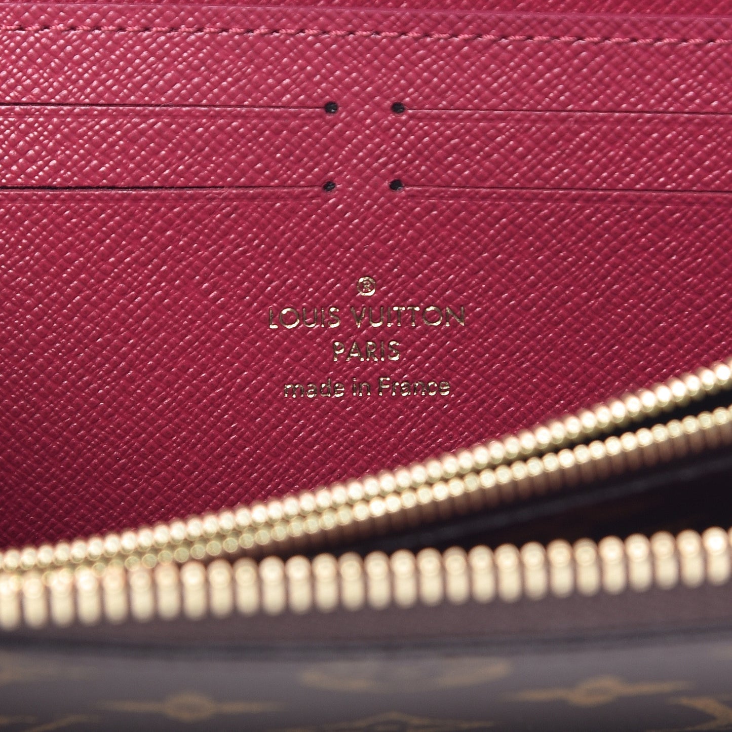 Monogram Clemence Wallet Fuchsia