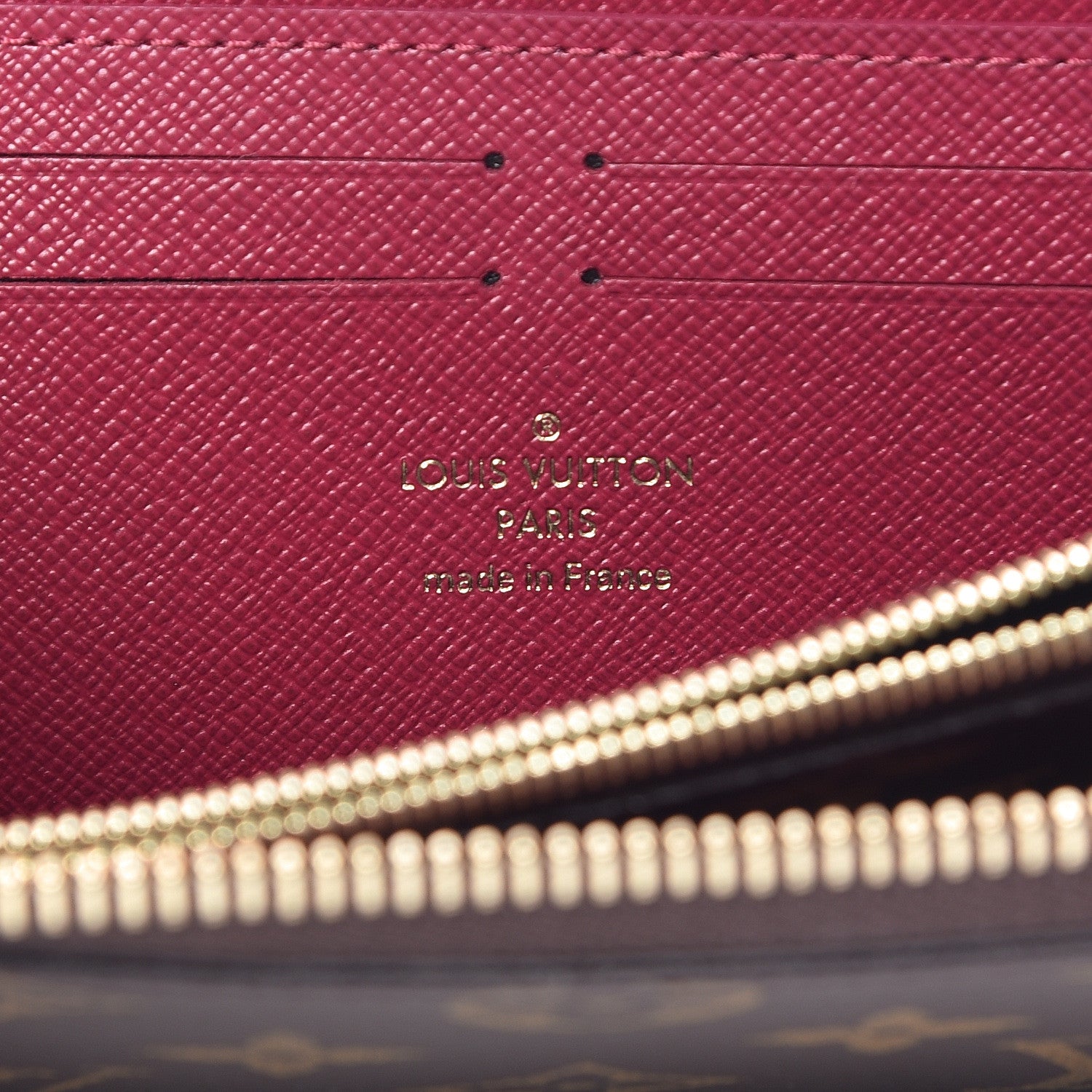 Louis Vuitton Monogram Clemence Wallet Fuchsia 6 of 7