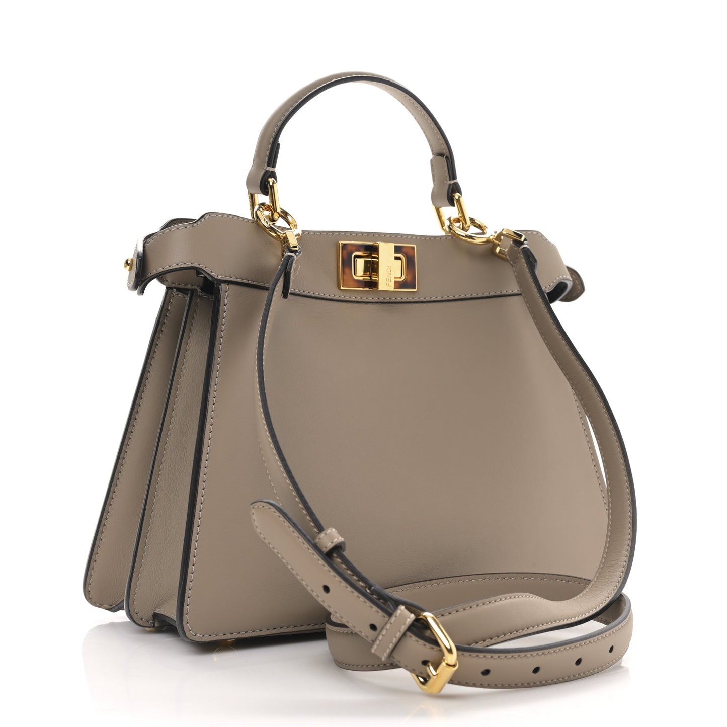 Vitello Seta Shiny Nappa Plexiglass Bi-Color Small Peekaboo I SEE U Satchel Tartaruga Black