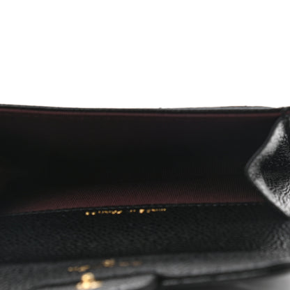 Chanel Caviar Quilted Flap Card Holder Wallet Black 5 of 9