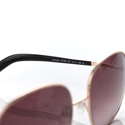 Tom Ford Acetate Georgina Sunglasses TF499 Purple 6 of 7