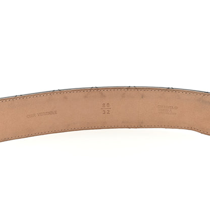 Chanel Patent Calfskin Quilted CC Belt 80 32 Black 3 of 6