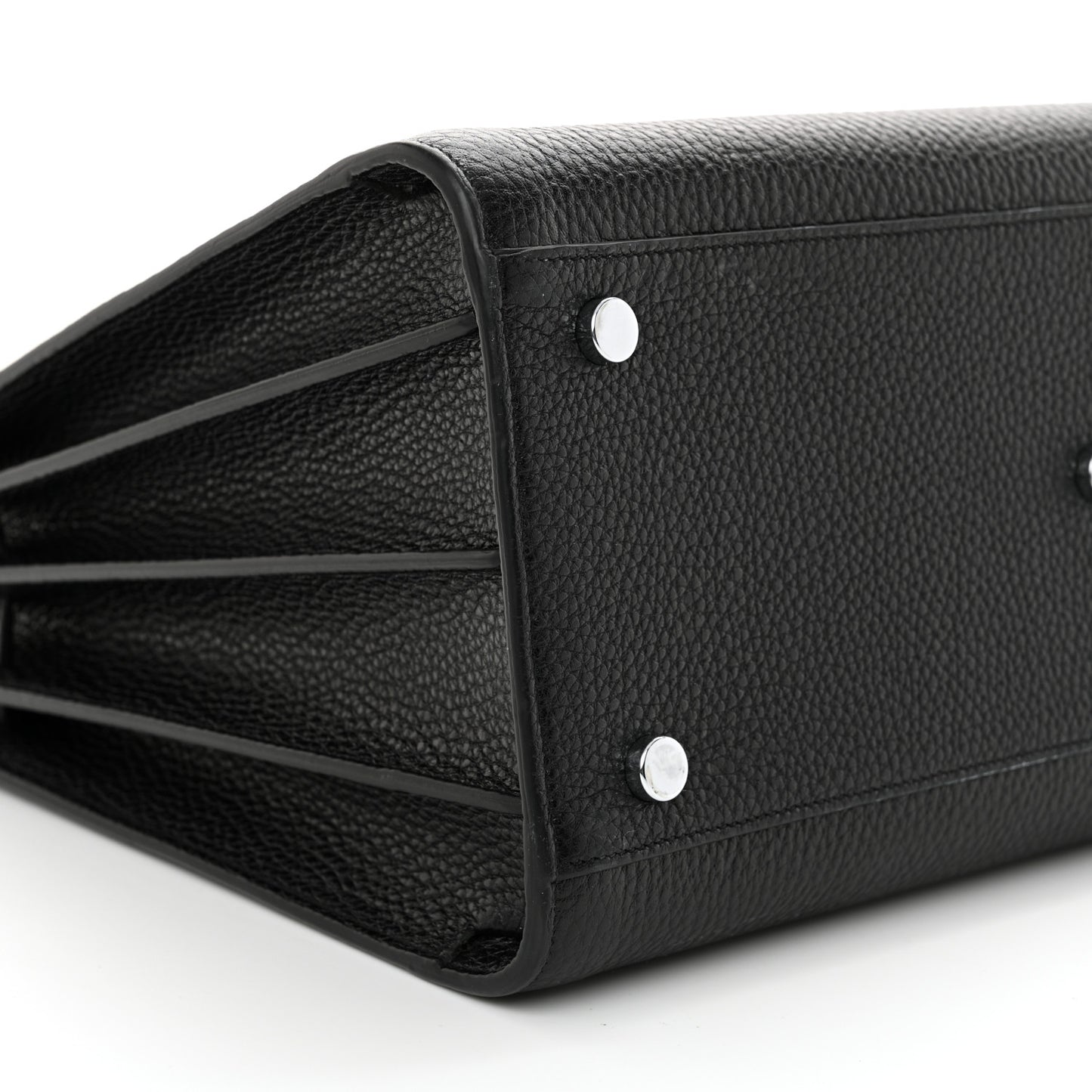 Grained Calfskin Small Sac De Jour Black