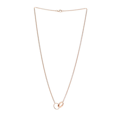 Cartier 18K Pink Gold Interlocking LOVE Necklace 3 of 4
