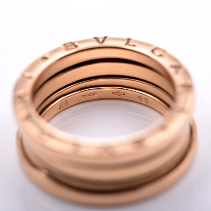 Bulgari BVLGARI 18K Rose Gold B.Zero1 3 Band Ring 56 7.5 4 of 4