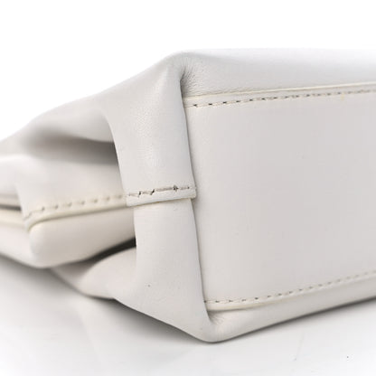 Bottega Veneta Calfskin Small The Point Triangle Bag Chalk 8 of 10