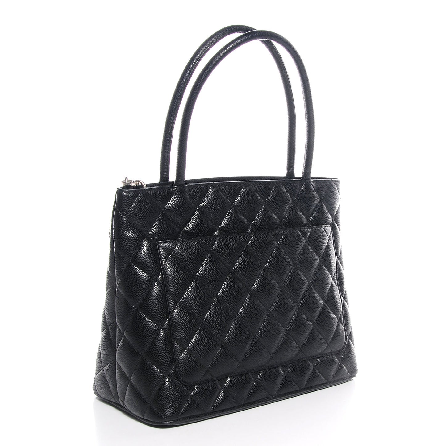 Caviar Medallion Tote Black