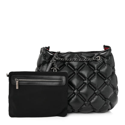Chanel Calfskin Quilted Chesterfield Shoulder Bag Black 2 of 11