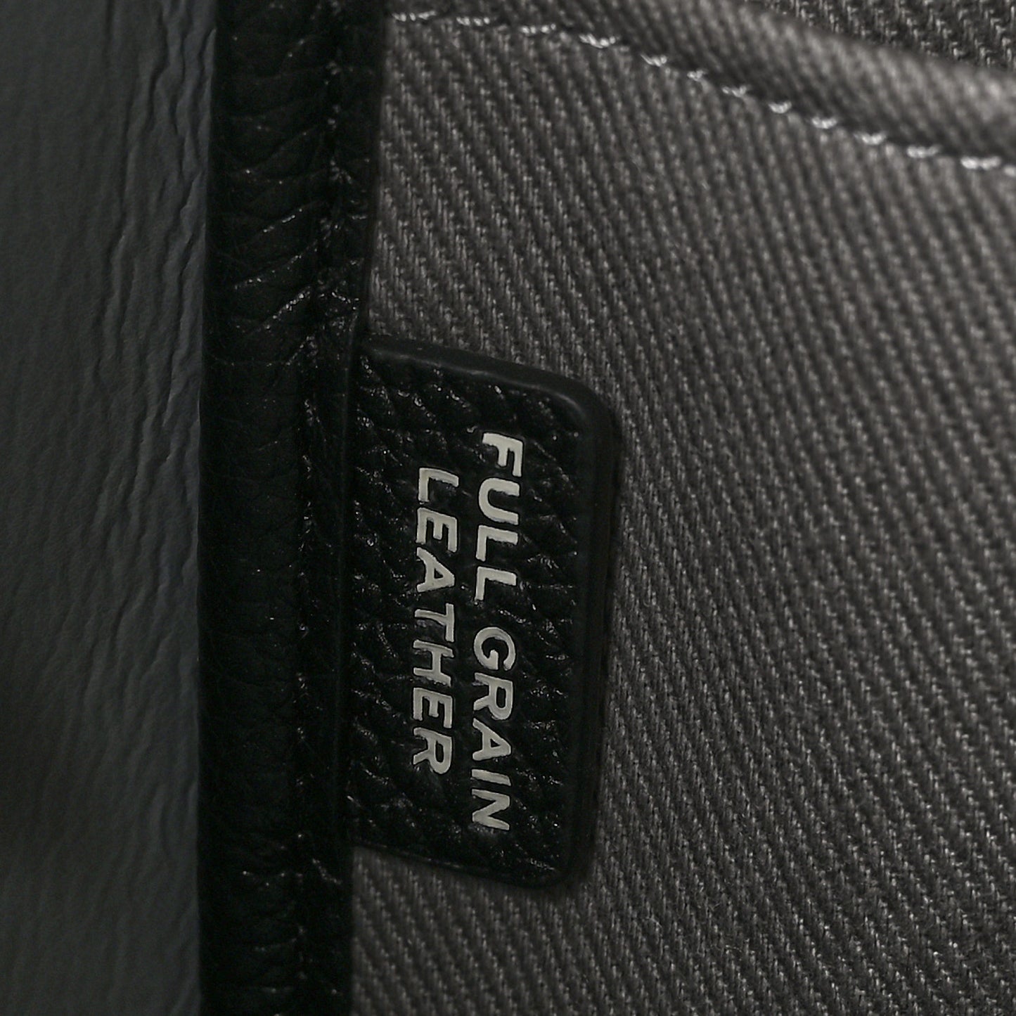 Grained Calfskin Large The Tote Bag Black