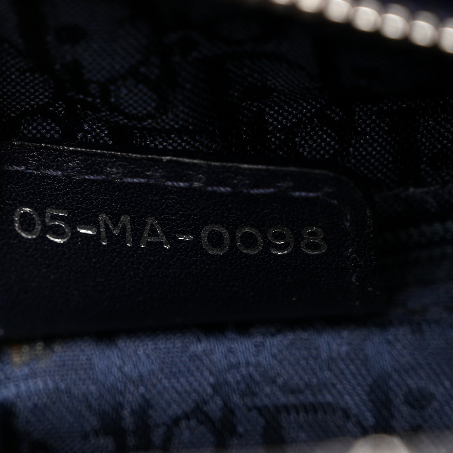 Patent Cannage Medium Lady Dior Navy Blue