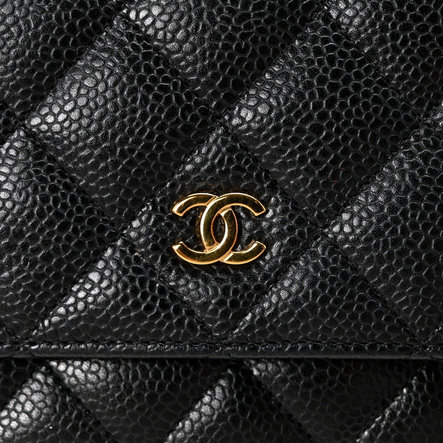 Chanel Caviar Quilted Wallet on Chain WOC Black 12 of 13