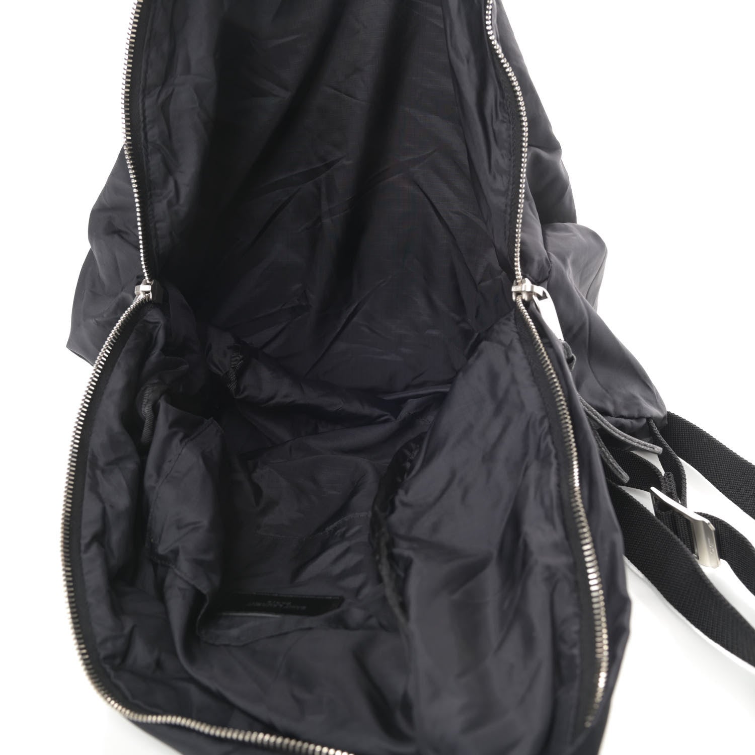 Saint Laurent Nylon City Fold Up Backpack Belt Bag Black 9 of 16