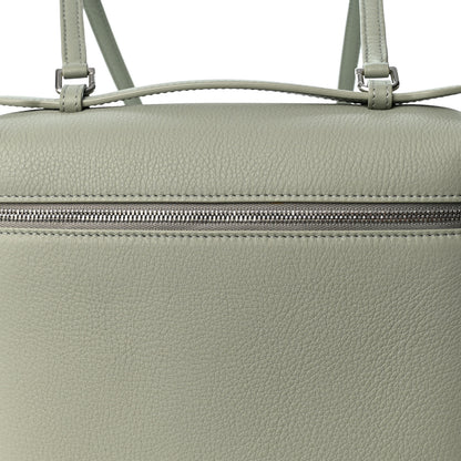 Loro Piana Grained Calfskin Extra Pocket L23.5 Backpack Eucalyptus 13 of 17
