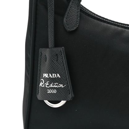 Prada Tessuto Nylon Mini Re-Edition 2000 Bag Black 9 of 13