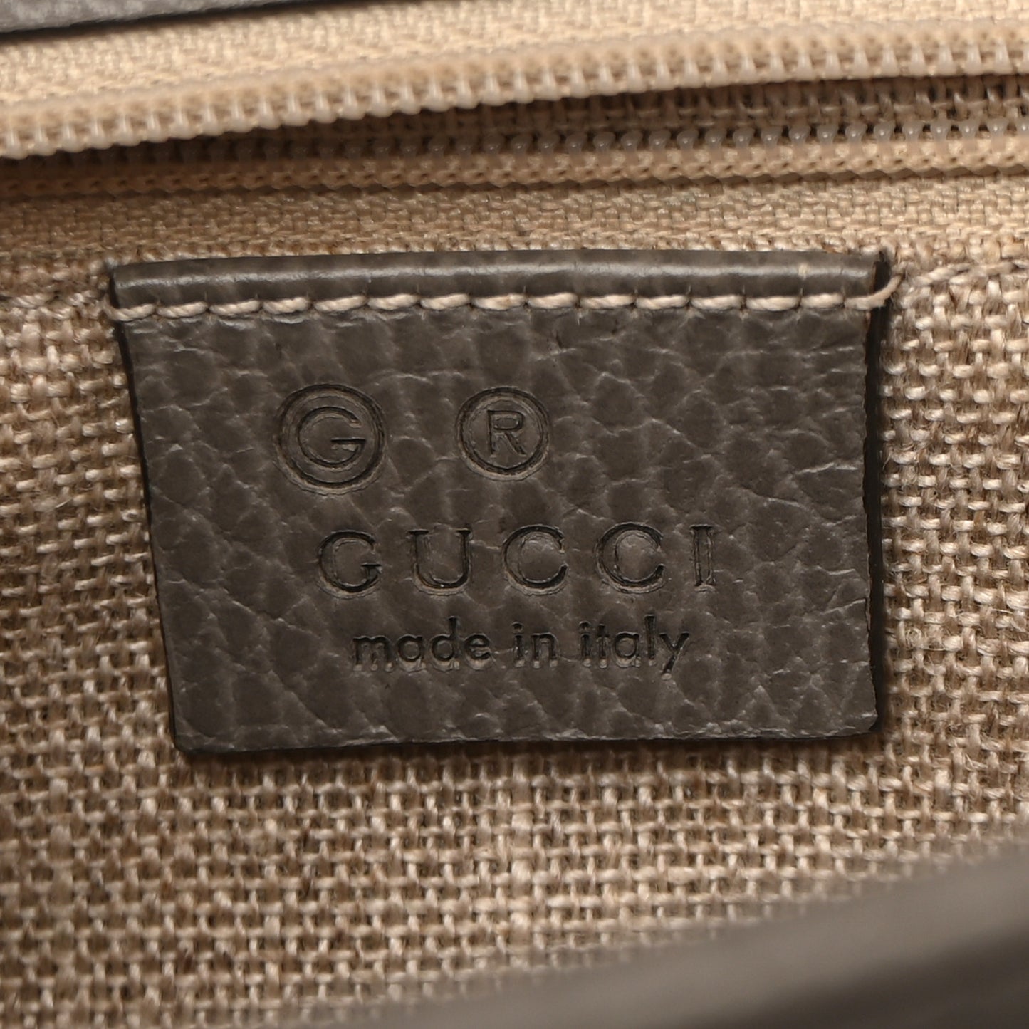 Dollar Calfskin Interlocking G Shoulder Bag Loess