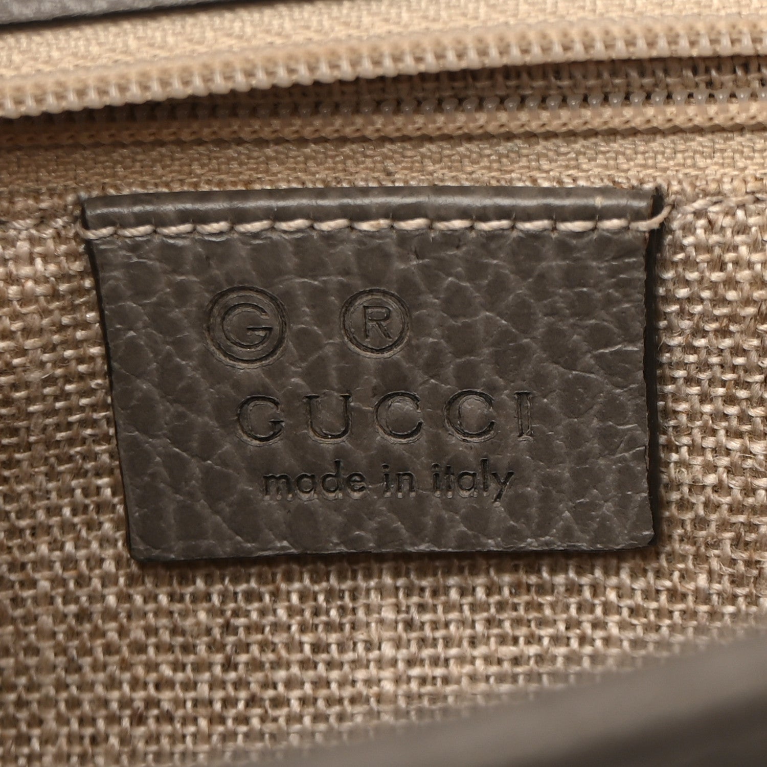 Gucci Dollar Calfskin Interlocking G Shoulder Bag Loess 7 of 13