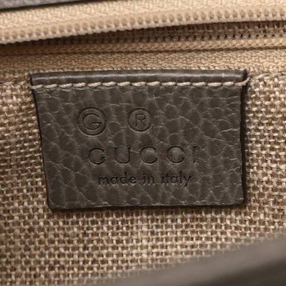 Gucci Dollar Calfskin Interlocking G Shoulder Bag Loess 7 of 13