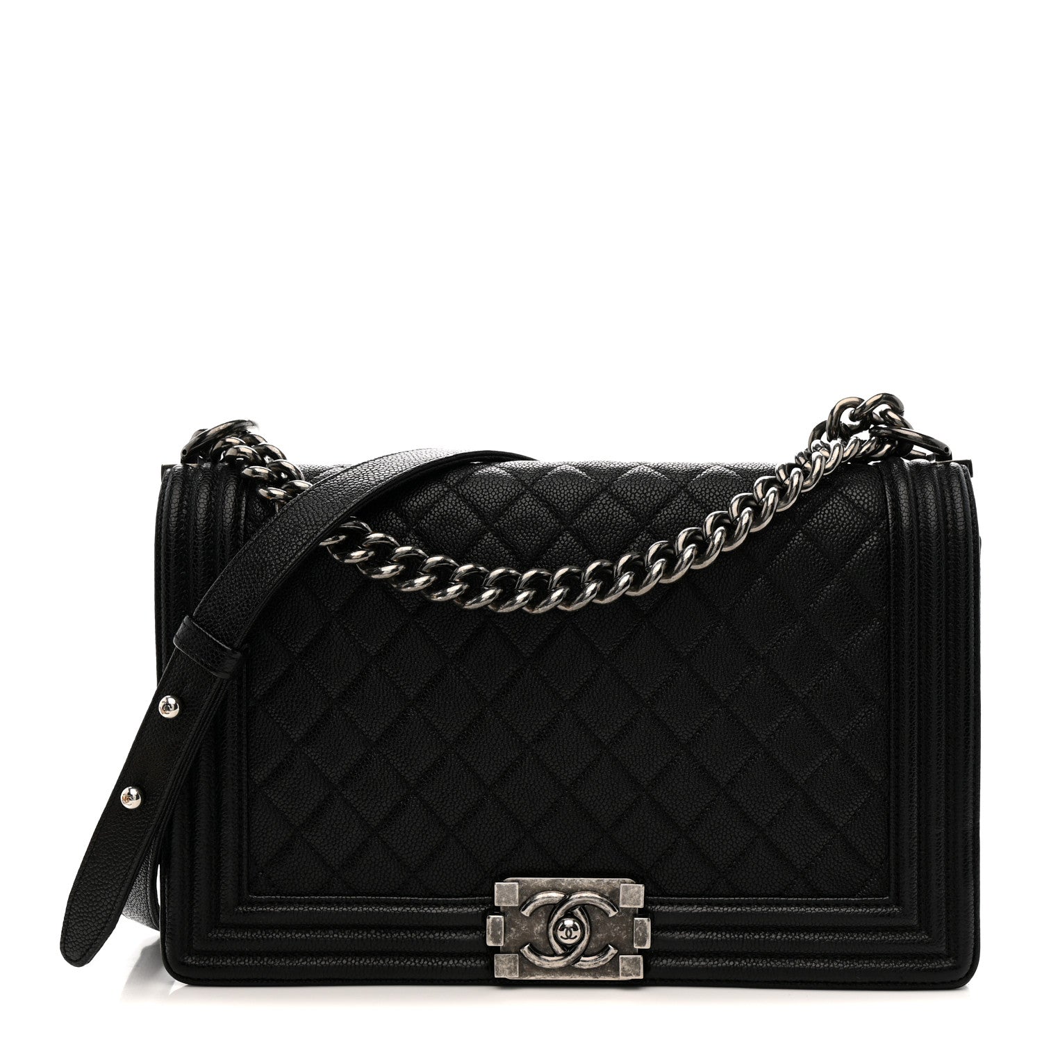 Chanel Caviar Quilted New Medium Boy Flap Black 1 of 10