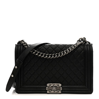 Chanel Caviar Quilted New Medium Boy Flap Black 1 of 10