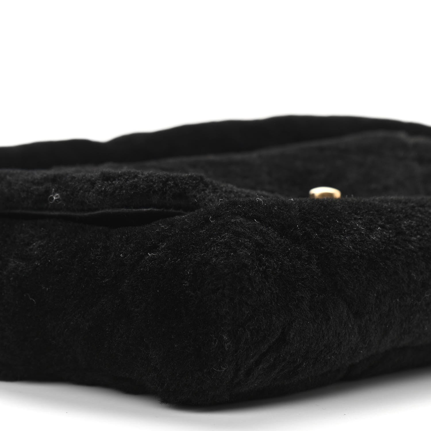 Chanel Shearling Quilted Single Flap Black 9 of 11