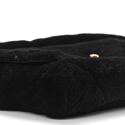 Chanel Shearling Quilted Single Flap Black 9 of 11