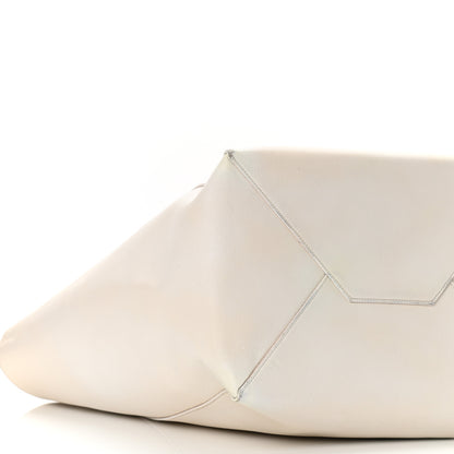 Celine Grained Calfskin Medium Horizontal Cabas Phantom White 7 of 8